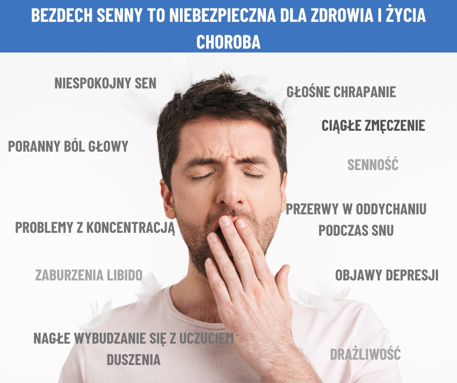 Mężczyzna, ziewa