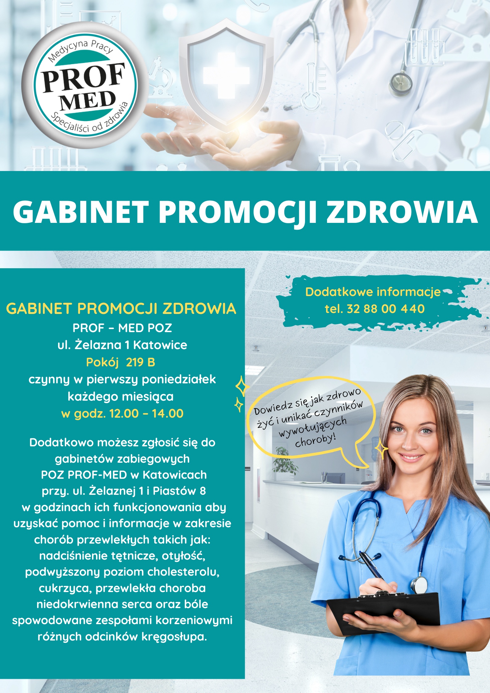 Gabinet promocji zdrowia - szczegóły poniżej