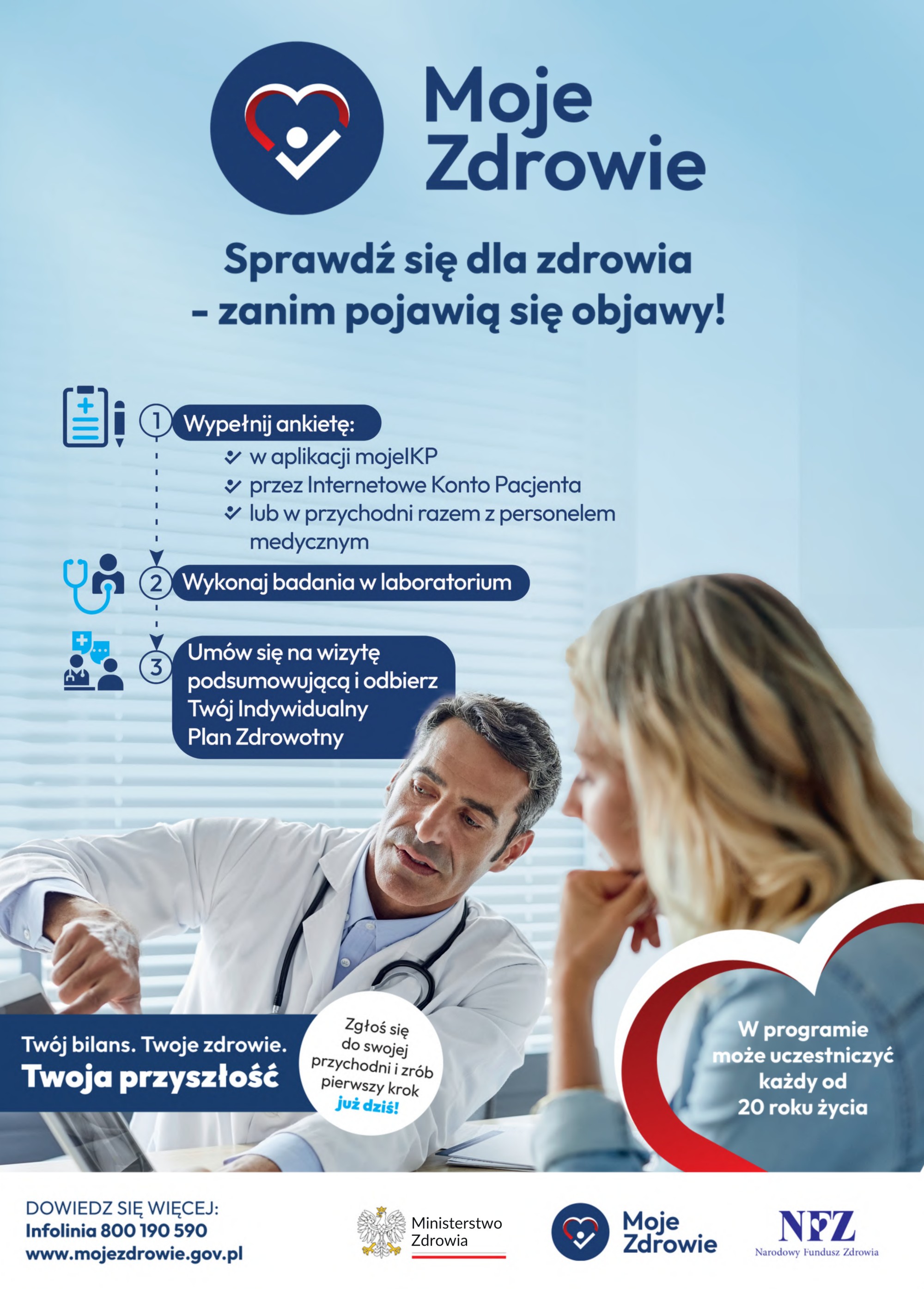 Program moje zdrowie - bilans zdrowia osoby dorosłej - sprawdź szczeg&oacute;ły