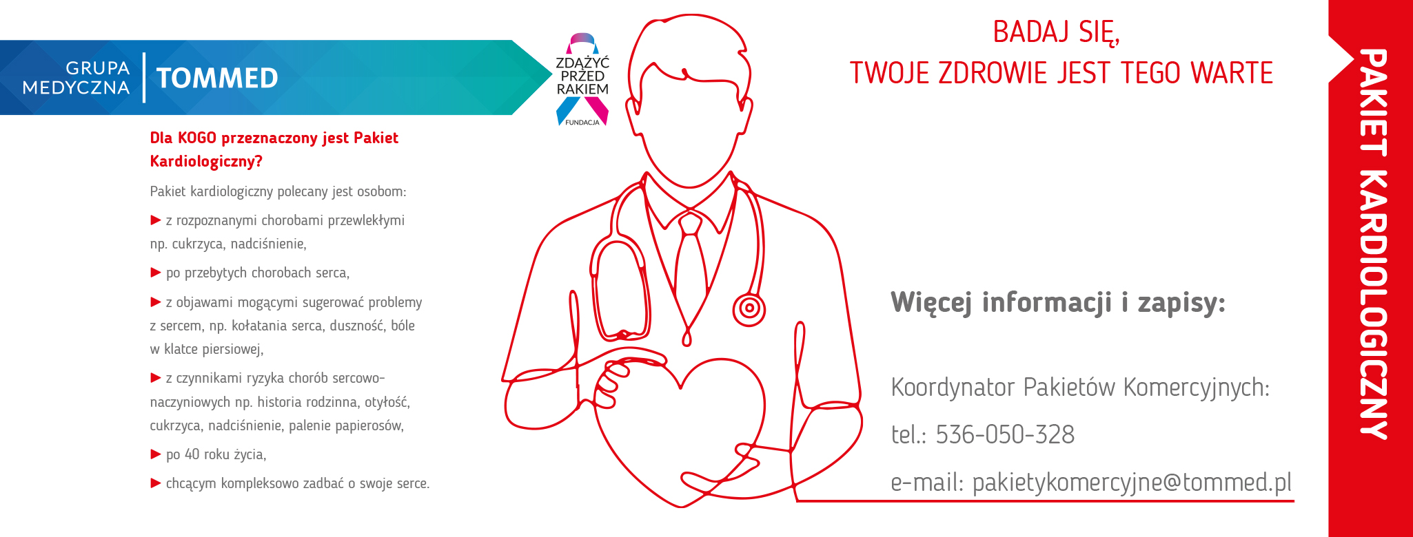 Pakiet kardiologiczny. Szczeg&oacute;ły opisane poniżej.